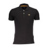 LA MARTINA MEN'S BLACK SHORT SLEEVED POLO SHIRT