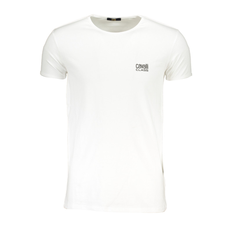 T-SHIRT MANCHES COURTES HOMME CAVALLI CLASS BLANC