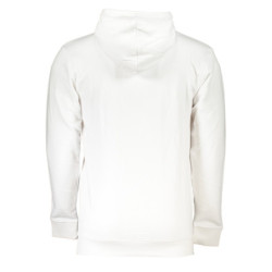 CAVALLI CLASS MEN'S WHITE ZIPLESS SWEATSHIRT