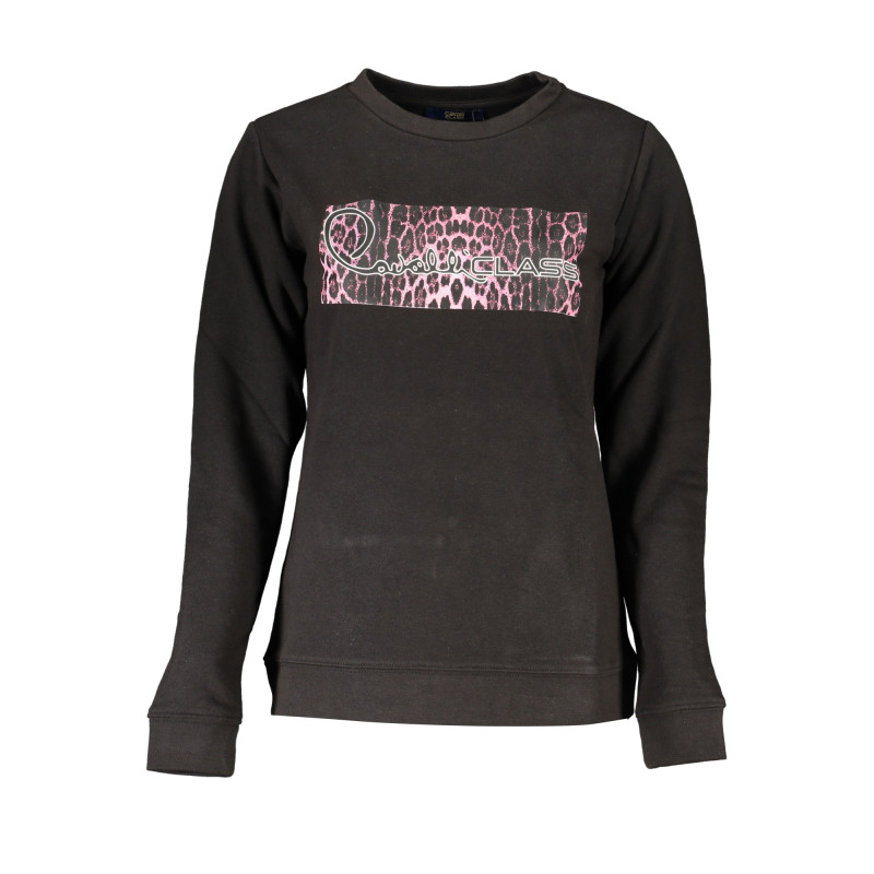 CAVALLI CLASS WOMEN'S ZIPLESS SWEATSHIRT BLACK