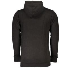 CAVALLI CLASS MEN'S BLACK ZIP SWEATSHIRT