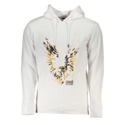 SWEAT-SHIRT SANS FERMETURE ÉCLAIR BLANC POUR HOMMES CAVALLI CLASS