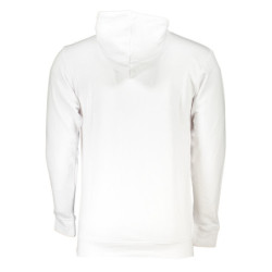 CAVALLI CLASS MEN'S WHITE ZIPLESS SWEATSHIRT
