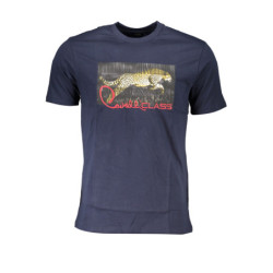CAVALLI CLASS MEN'S SHORT SLEEVED T-SHIRT BLUE