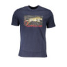 CAVALLI CLASS MEN'S SHORT SLEEVED T-SHIRT BLUE