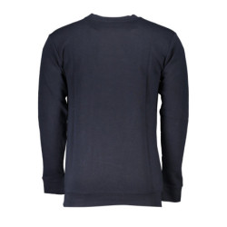 CAVALLI CLASS MEN'S BLUE ZIPLESS SWEATSHIRT