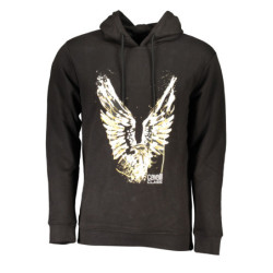 SWEAT-SHIRT ZIPPÉ NOIR CAVALLI CLASS POUR HOMMES