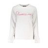 CAVALLI CLASS WOMEN'S WHITE SWEATSHIRT WITHOUT ZIP