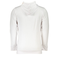 CAVALLI CLASS MEN'S WHITE ZIP SWEATSHIRT