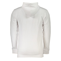 CAVALLI CLASS MEN'S WHITE ZIPLESS SWEATSHIRT