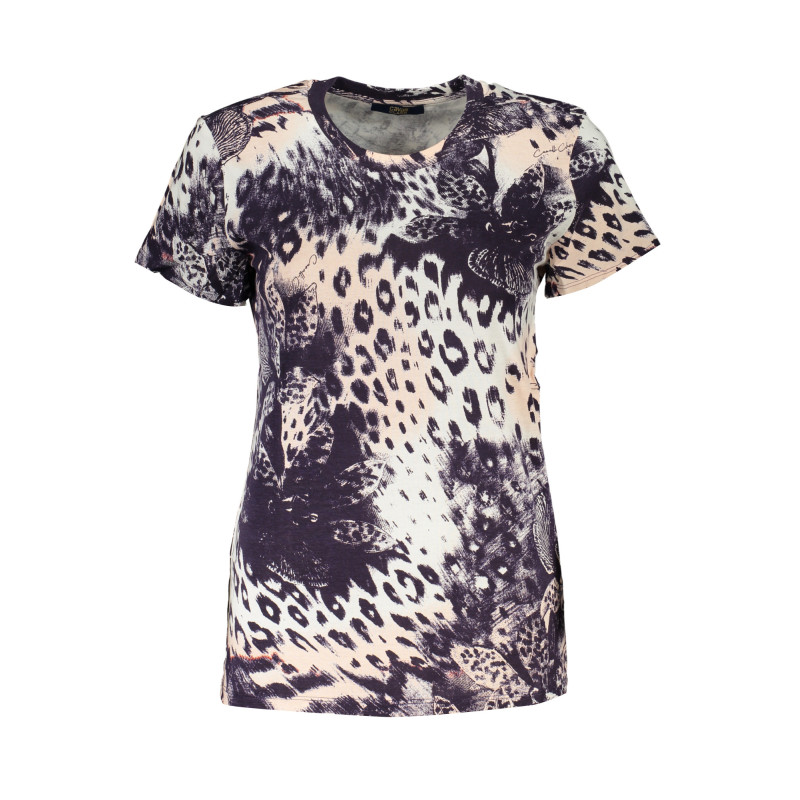 T-SHIRT À MANCHES COURTES FEMME CAVALLI CLASS ROSE