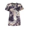 T-SHIRT À MANCHES COURTES FEMME CAVALLI CLASS ROSE