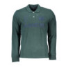 LA MARTINA GREEN MEN'S LONG SLEEVE POLO SHIRT