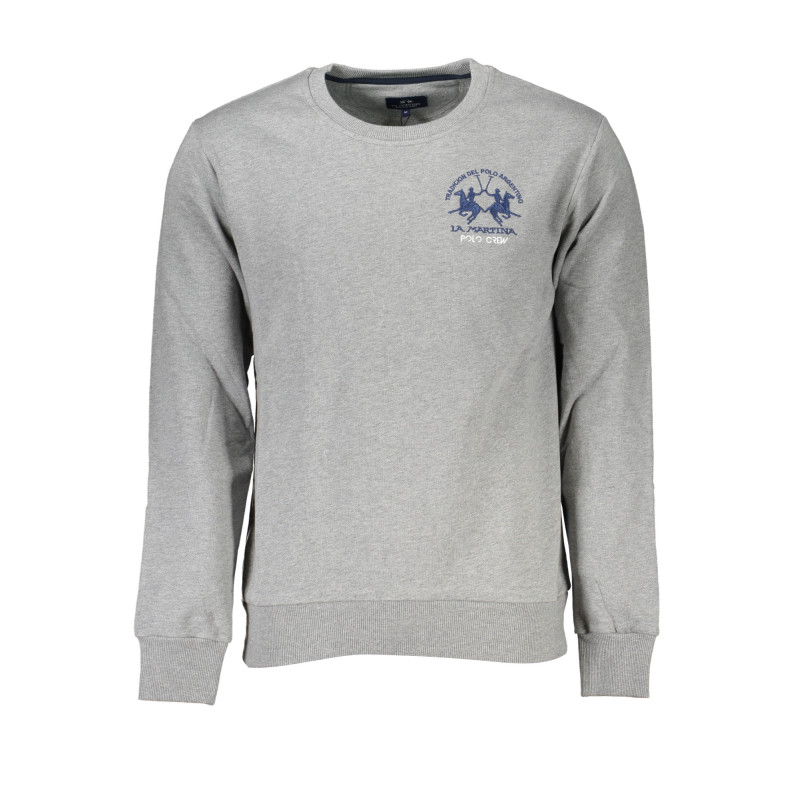 SWEAT-SHIRT SANS FERMETURE ÉCLAIR GRIS LA MARTINA POUR HOMMES