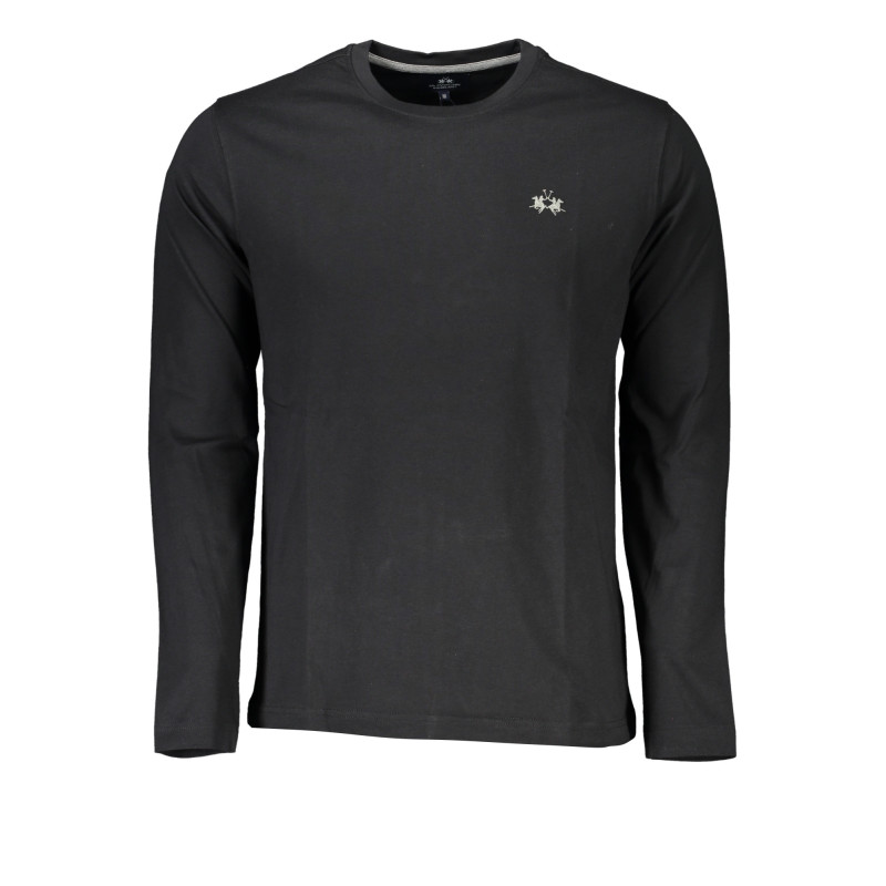 LA MARTINA MEN'S LONG SLEEVE T-SHIRT BLACK