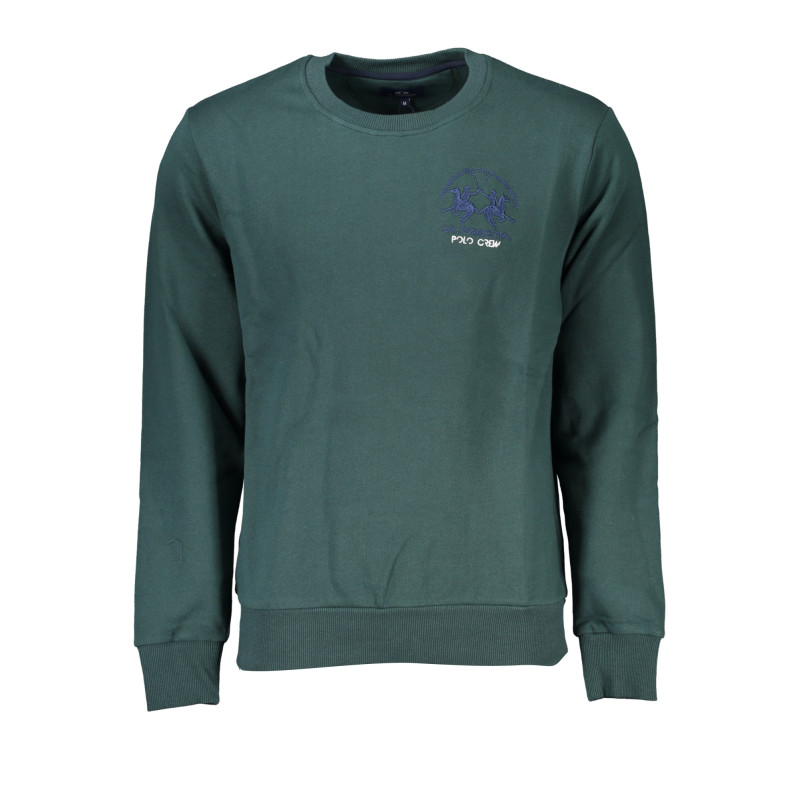 LA MARTINA GREEN MEN'S ZIPLESS SWEATSHIRT