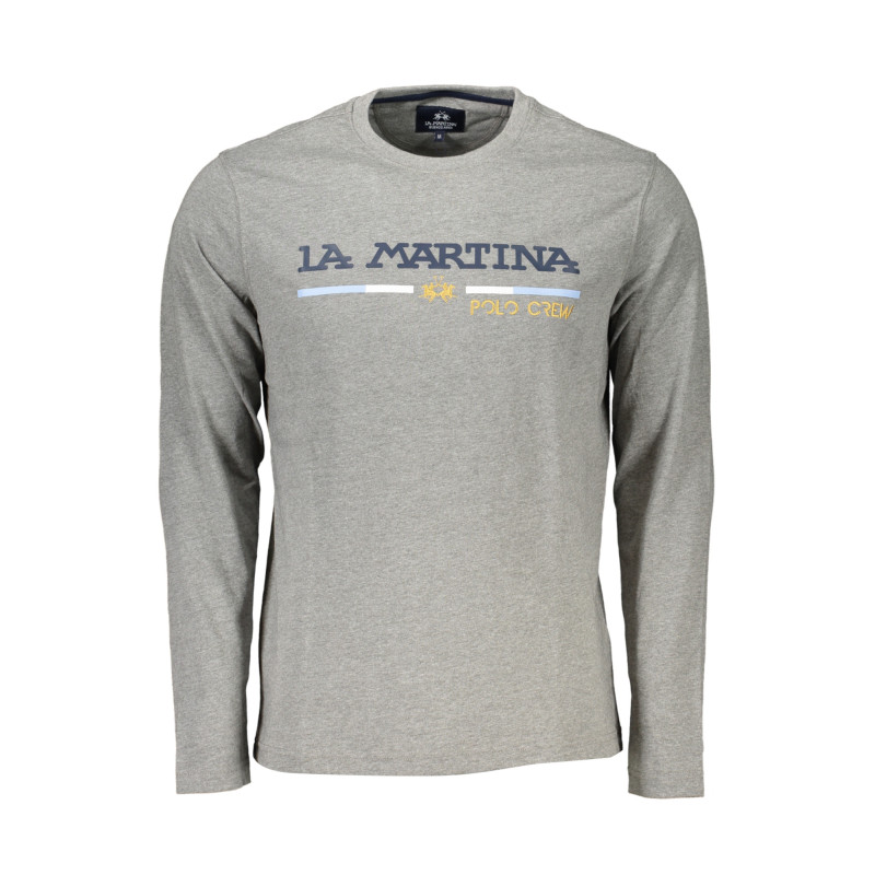 LA MARTINA MEN'S LONG SLEEVE T-SHIRT GRAY