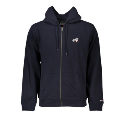 TOMMY HILFIGER MEN'S BLUE ZIP SWEATSHIRT