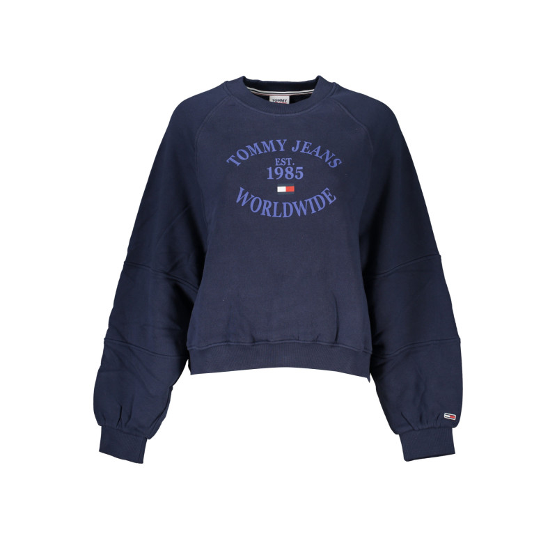 TOMMY HILFIGER WOMEN'S BLUE ZIPLESS SWEATSHIRT