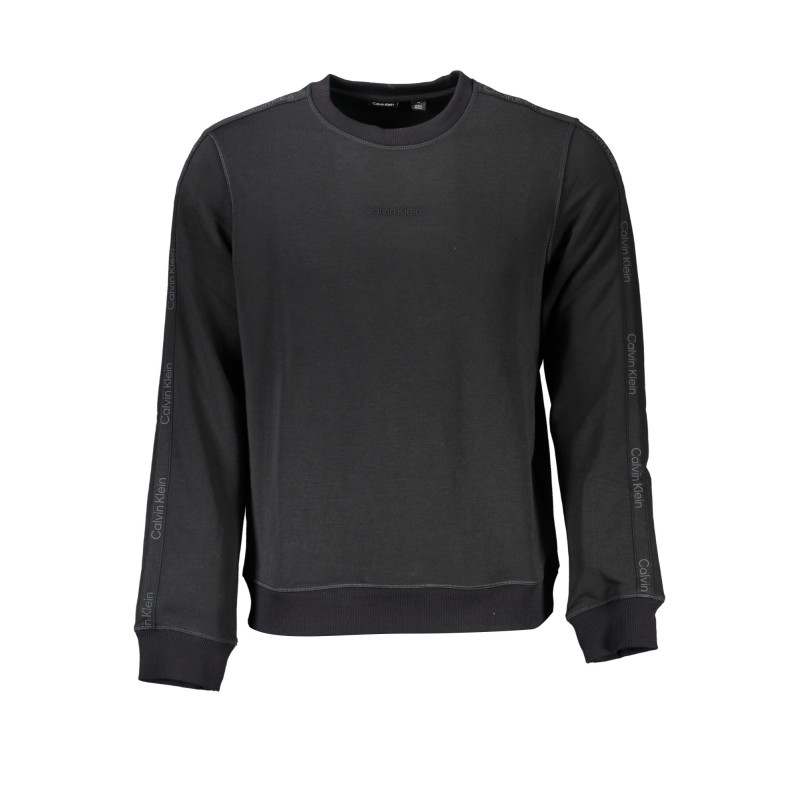 CALVIN KLEIN MEN'S BLACK ZIPLESS SWEATSHIRT