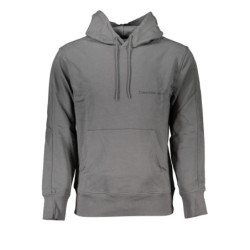 SWEAT-SHIRT SANS FERMETURE ÉCLAIR GRIS CALVIN KLEIN POUR HOMMES