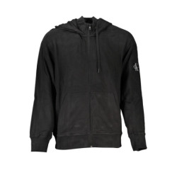 CALVIN KLEIN MEN'S BLACK ZIP SWEATSHIRT