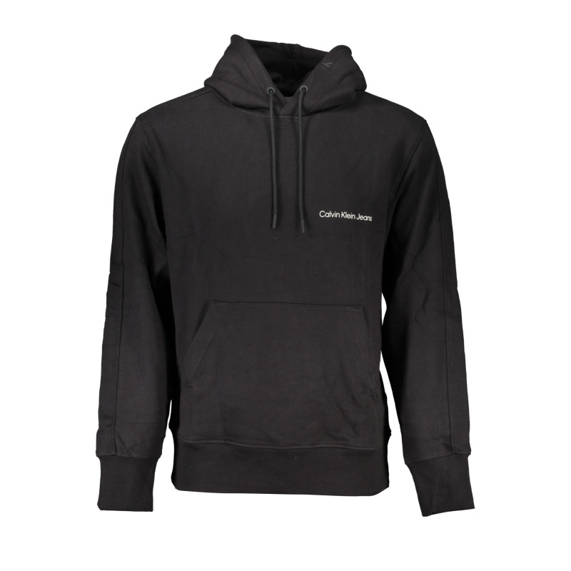 SWEAT-SHIRT SANS FERMETURE ÉCLAIR NOIR CALVIN KLEIN POUR HOMMES