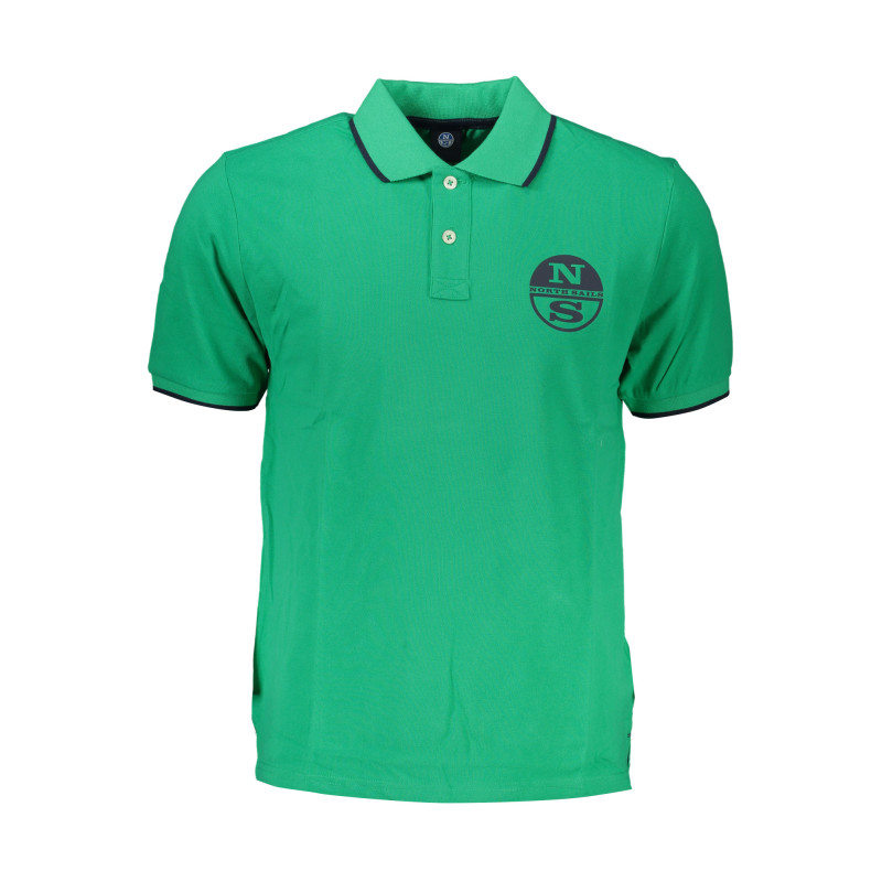 NORTH SAILS GREEN MEN'S SHORT SLEEVED POLO SHIRT