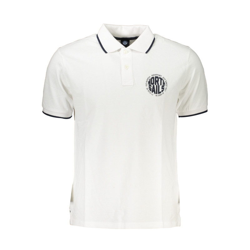 NORTH SAILS POLO BLANC MANCHES COURTES HOMME