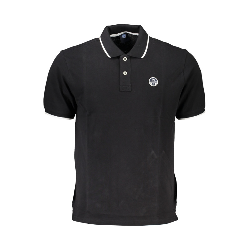 NORTH SAILS MEN'S BLACK SHORT SLEEVED POLO SHIRT