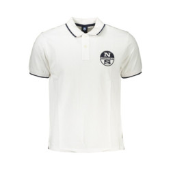 NORTH SAILS POLO BLANC MANCHES COURTES HOMME
