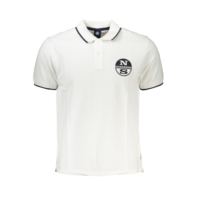 NORTH SAILS POLO BLANC MANCHES COURTES HOMME