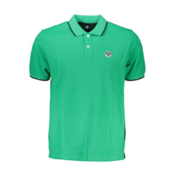 NORTH SAILS GREEN MEN'S SHORT SLEEVED POLO SHIRT