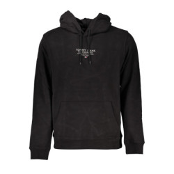 TOMMY HILFIGER MEN'S BLACK ZIPLESS SWEATSHIRT