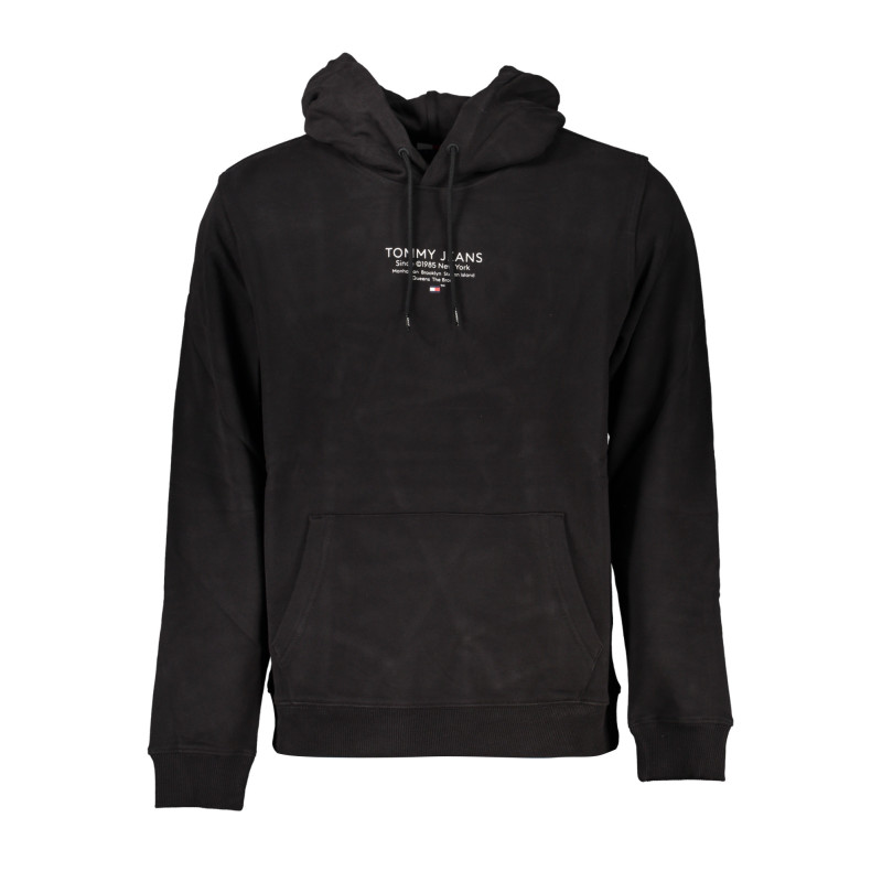 SWEAT-SHIRT SANS FERMETURE ÉCLAIR NOIR TOMMY HILFIGER POUR HOMMES
