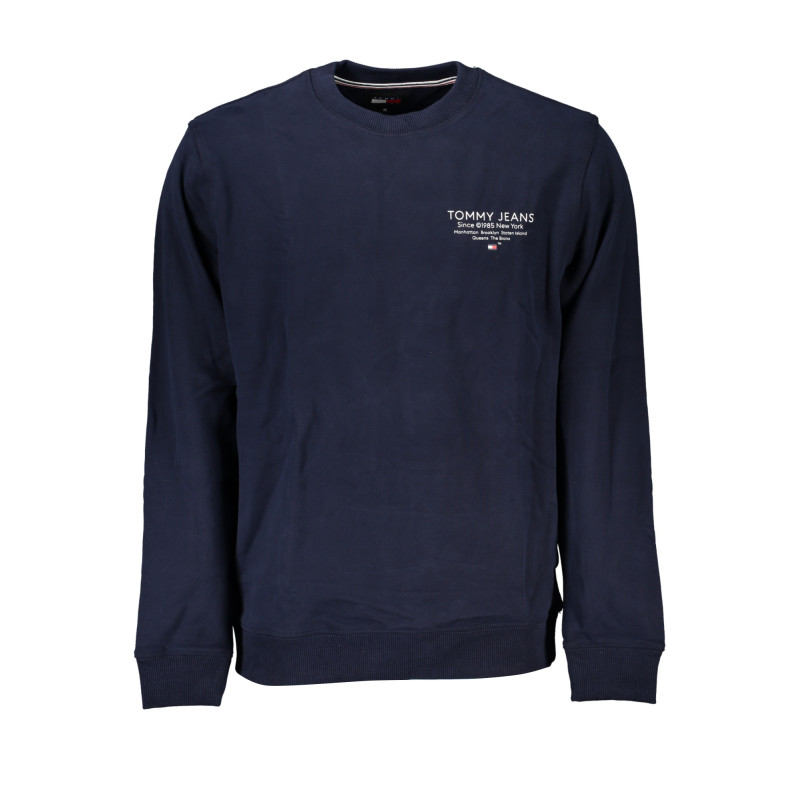 SWEAT-SHIRT SANS FERMETURE ÉCLAIR BLEU TOMMY HILFIGER POUR HOMMES