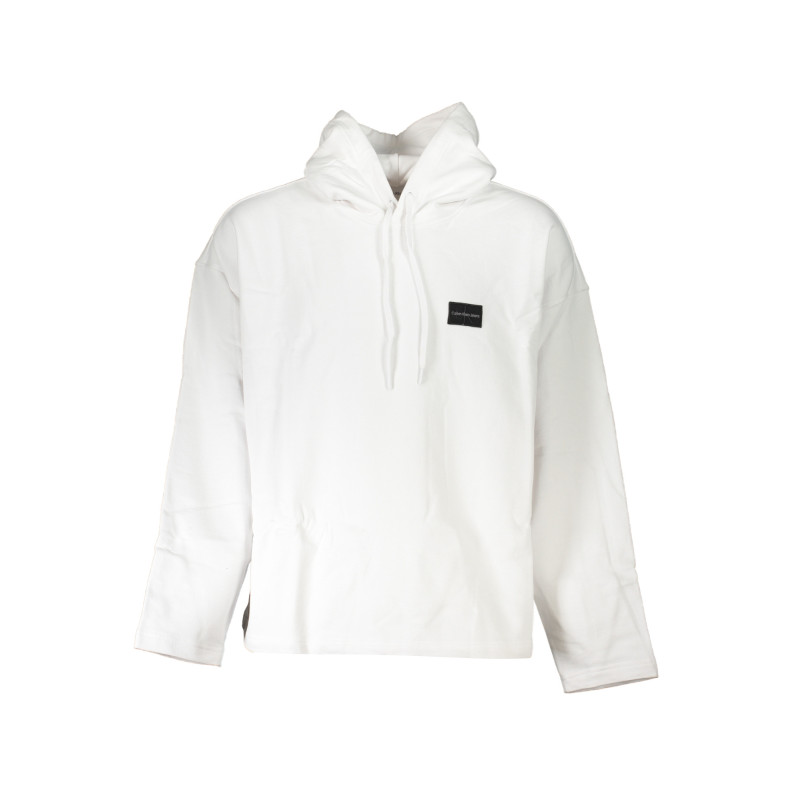SWEAT-SHIRT SANS FERMETURE ÉCLAIR BLANC CALVIN KLEIN POUR HOMMES
