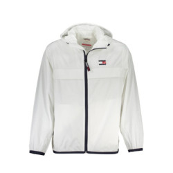 TOMMY HILFIGER MEN'S WHITE SPORTS JACKET