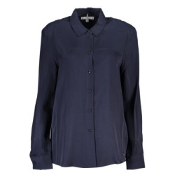 TOMMY HILFIGER CHEMISE À MANCHES LONGUES FEMME BLEU