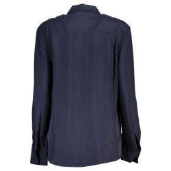 TOMMY HILFIGER WOMEN'S LONG SLEEVE SHIRT BLUE