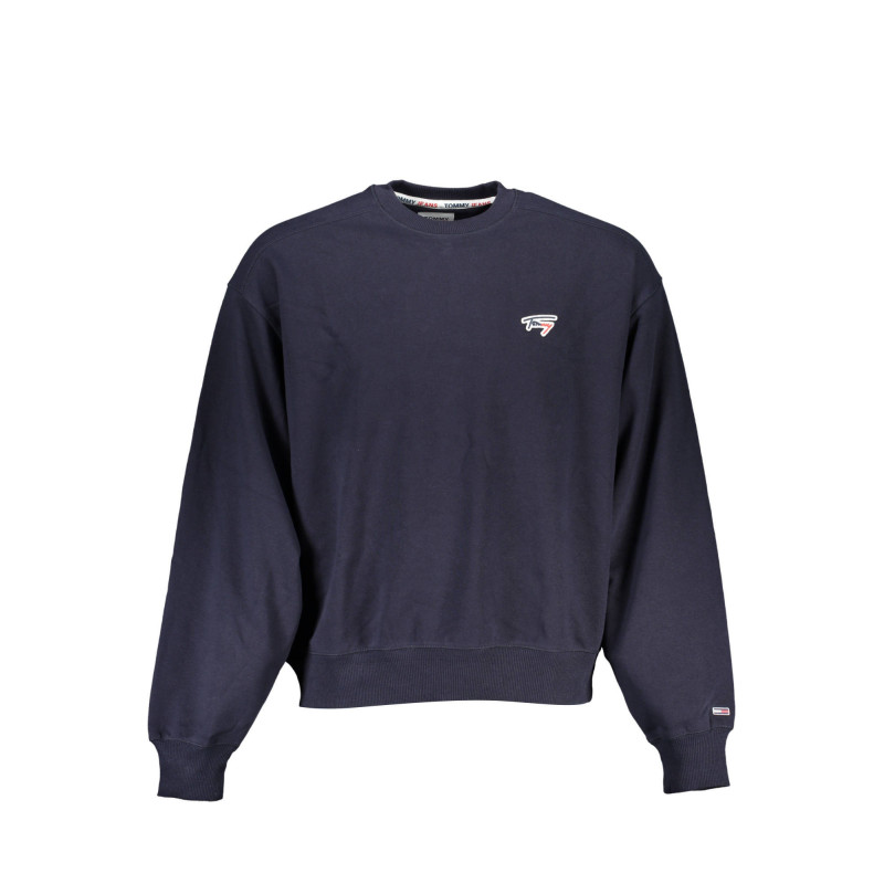 SWEAT-SHIRT SANS FERMETURE ÉCLAIR BLEU TOMMY HILFIGER POUR HOMMES