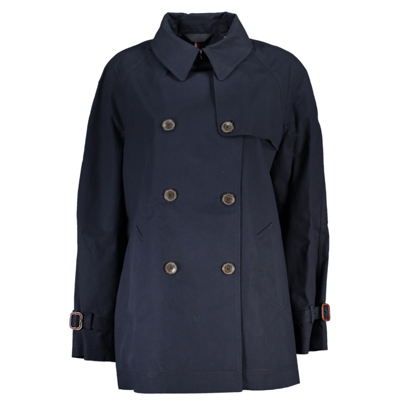 TOMMY HILFIGER WOMEN'S BLUE TRENCH COAT