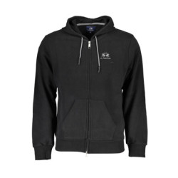 LA MARTINA MEN'S BLACK ZIP SWEATSHIRT