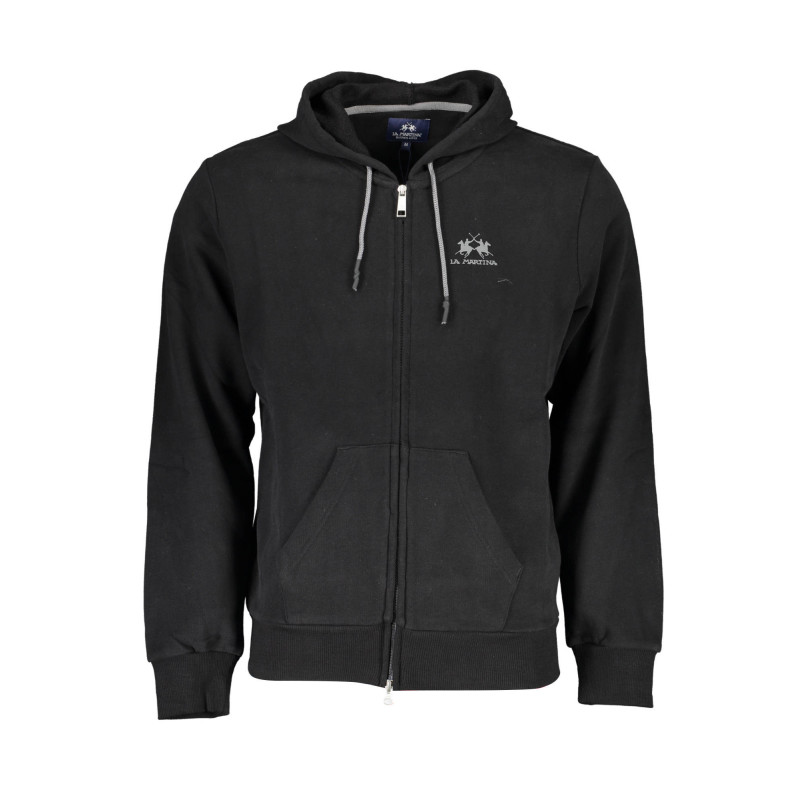SWEAT-SHIRT ZIPPÉ NOIR LA MARTINA POUR HOMME