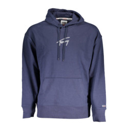SWEAT-SHIRT SANS FERMETURE ÉCLAIR BLEU TOMMY HILFIGER POUR HOMMES