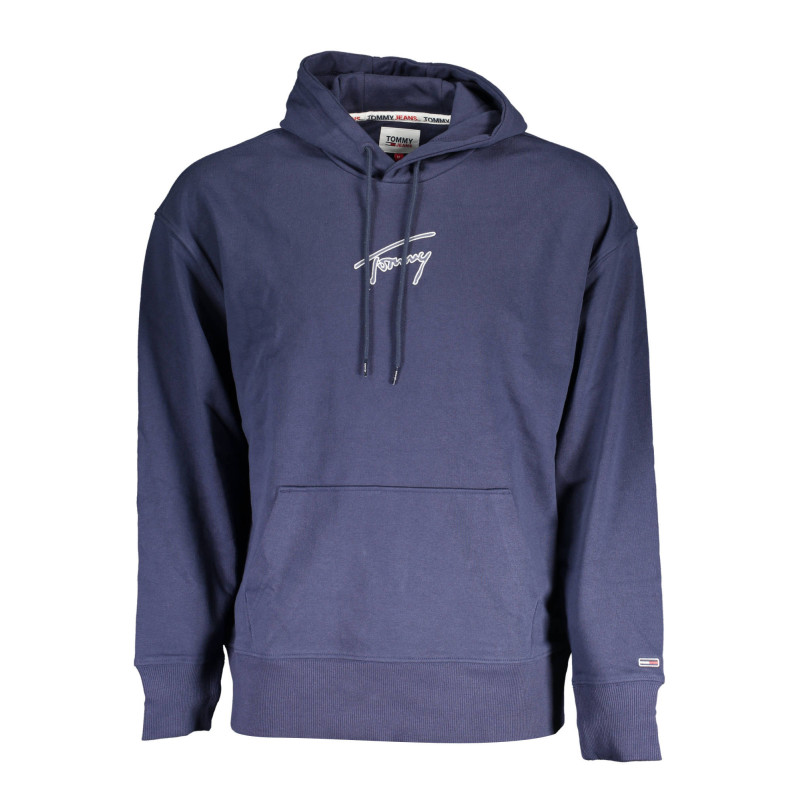 SWEAT-SHIRT SANS FERMETURE ÉCLAIR BLEU TOMMY HILFIGER POUR HOMMES