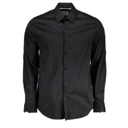 GUESS JEANS MEN'S LONG SLEEVE SHIRT BLACK