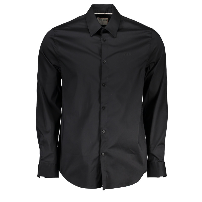GUESS JEANS MEN'S LONG SLEEVE SHIRT BLACK