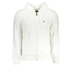 NAPAPIJRI SWEAT-SHIRT ZIPPÉ BLANC HOMME