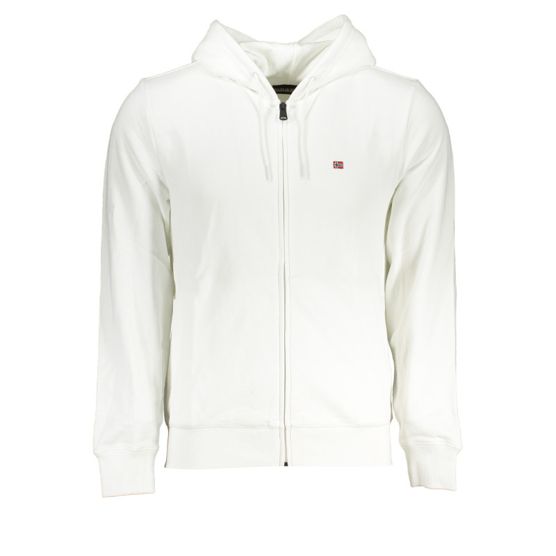 NAPAPIJRI SWEAT-SHIRT ZIPPÉ BLANC HOMME